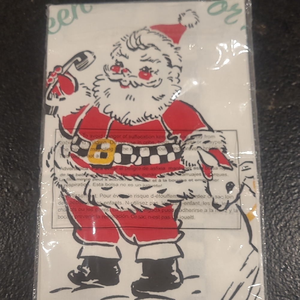 MacKenzie-Childs Santa Claus Table Linen - Red and White